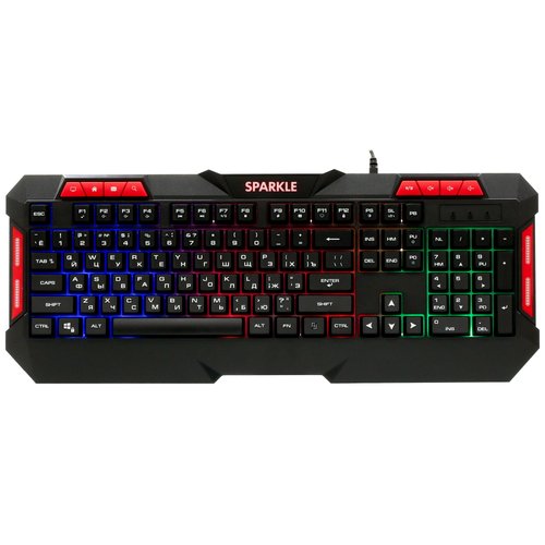 Klaviatura  simli Aceline GS Sparkle rangi qora