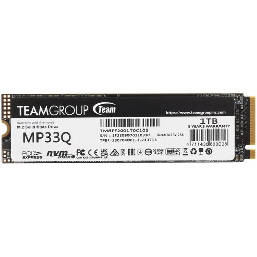 1000 ГБ M.2 NVMe накопитель TEAMGROUP MP33Q [TM8FF2001T0C101]