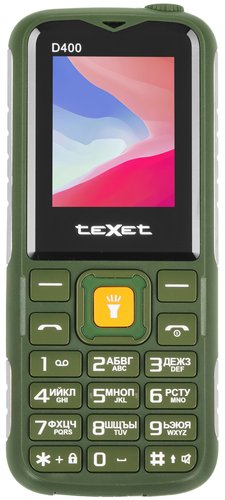 Сотовый телефон teXet TM-D400 зеленый