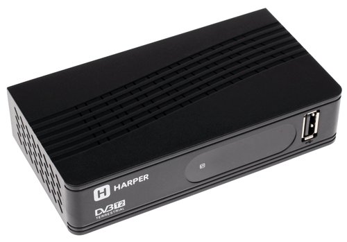Приставка для цифрового ТВ Harper HDT2-1202 черный