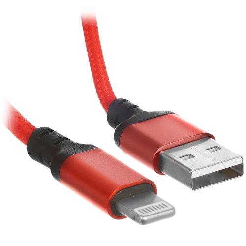 Кабель Hoco Lightning 8-pin - USB Type-A красный