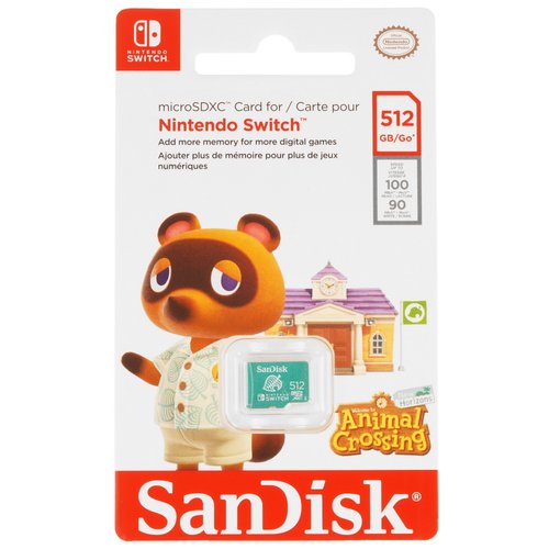 Карта памяти SanDisk for Nintendo Switch microSDXC 512 ГБ [SDSQXAO-512G-GN3ZN]