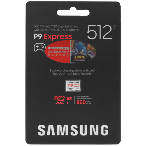 Карта памяти Samsung Express microSDXC 512 ГБ [MB-MK512T/WW]