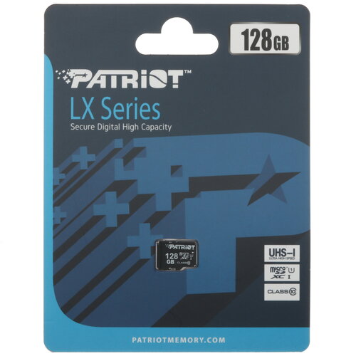 Карта памяти Patriot LX microSDXC 128 ГБ [PSF128GMDC10]