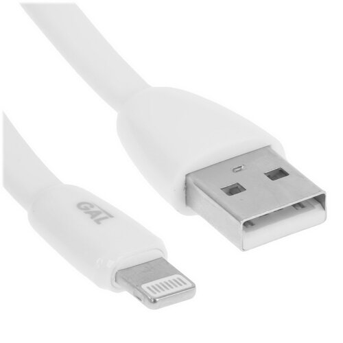 Кабель GAL Lightning 8-pin - USB Type-A белый 1.2 м