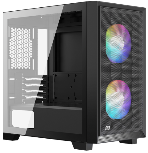 Корпус PCCooler C3D310 BK ARGB [C3D310-BKP2-GL] черный