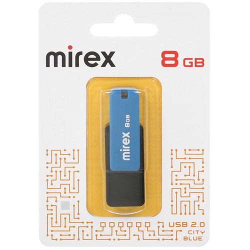 Память USB Flash 8 ГБ Mirex CITY BLUE [13600-FMUCIB08]
