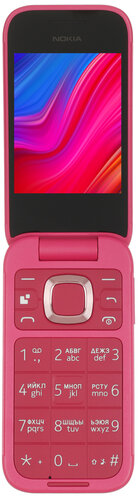 Сотовый телефон Nokia 2660 Flip розовый/черный