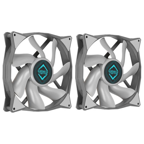 Комплект вентиляторов Iceberg Thermal IceGALE 140mm [IceGALE140mmGRAY2P] серый