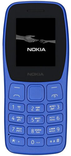 Сотовый телефон Nokia 105 SS (2022) синий/черный