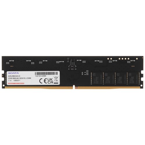 Оперативная память DDR5 UDIMM ADATA [AD5U560032G-S] 32 ГБ