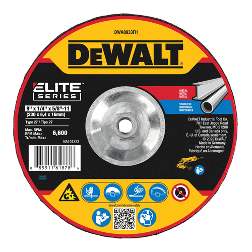 Диск обдирочный DeWalt DWA8933FH