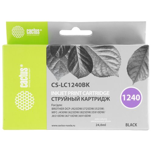 Картридж Cactus CS-LC1240BK черный