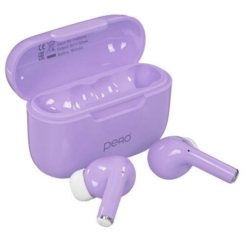Наушники TWS PERO TWS06 COMFORT  фиолетовый 2023