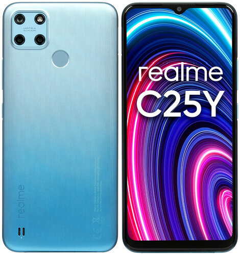 6.5" Смартфон realme C25Y 64 ГБ синий