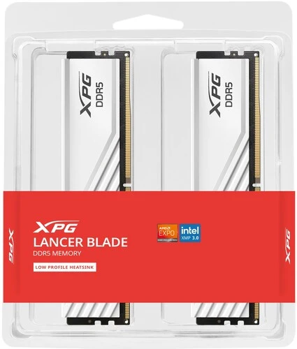 Оперативная память ADATA XPG Lancer Blade, DDR5, 32GB (2x16GB), 6000 MHz, CL48, с радиатором, белый, фото2