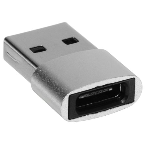 Переходник DEXP USB Type-A - USB Type-C серебристый