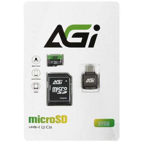 Карта памяти AGI TF138 microSDHC 32 ГБ [AGI032G2ETF138]