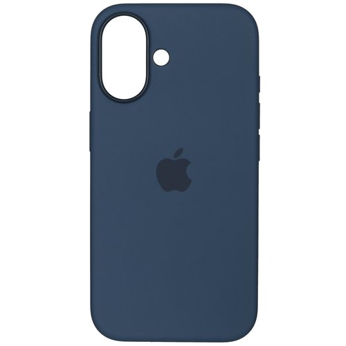 Накладка  Apple Silicone Case для Apple iPhone 16 синий