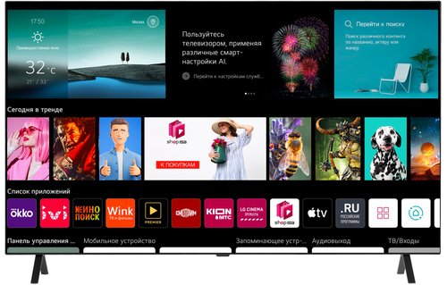 55" (138 см) Телевизор LG OLED55A2RLA черный