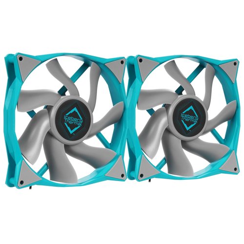 Комплект вентиляторов Iceberg Thermal IceGALE 140mm [IceGALE140mmTEAL2P] бирюзовый