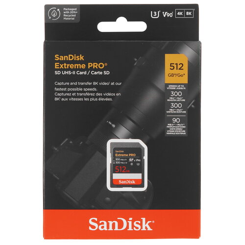 Карта памяти SanDisk Extreme Pro SDXC 512 ГБ [SDSDXDM-512G-GN4IN]