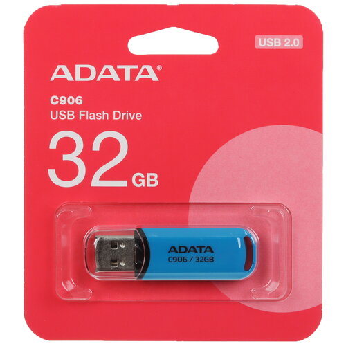 Память USB Flash 32 ГБ ADATA C906 [AC906-32G-RWB]