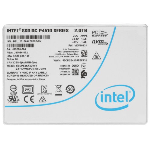 2048 ГБ Серверный SSD Intel DC P4510 Series [SSDPE2KX020T801]