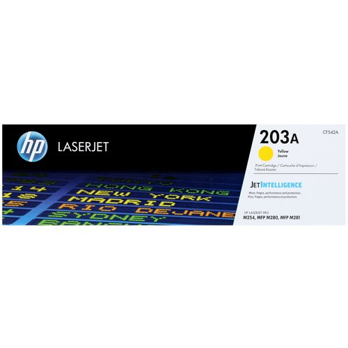 Картридж лазерный HP 203A (CF542A) желтый, с чипом