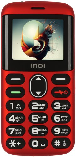 Сотовый телефон INOI 148 Senior 4G красный