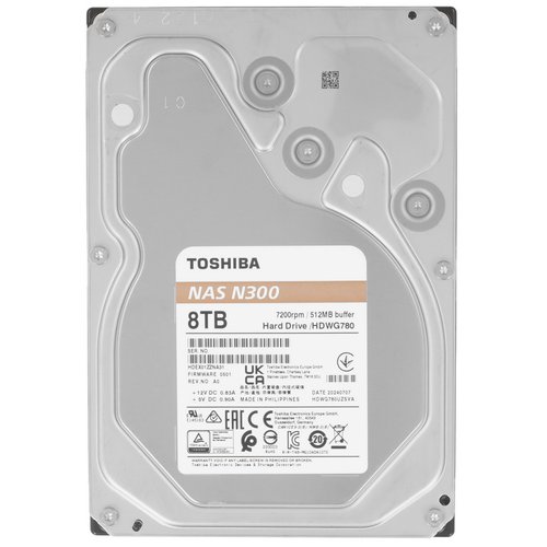 8 ТБ Жесткий диск Toshiba N300 [HDWG780AZSTA]
