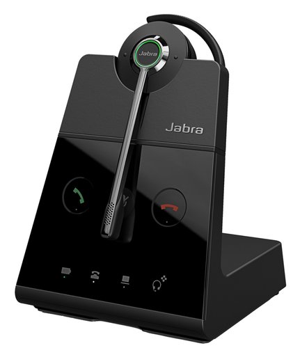 Беспроводные наушники Jabra Engage 65 Convertible [накладные, открытые, 40 Гц - 16000 Гц, микр., регулятор громкости, черный/серый]