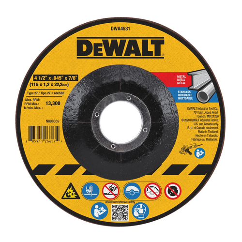 Cut-off disc DeWalt DWA4531