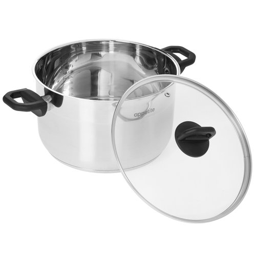 Кастрюля Appetite Бетти 6.2 л 24 см серый
