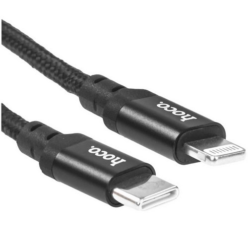 Кабель Hoco Lightning 8-pin - USB Type-C черный