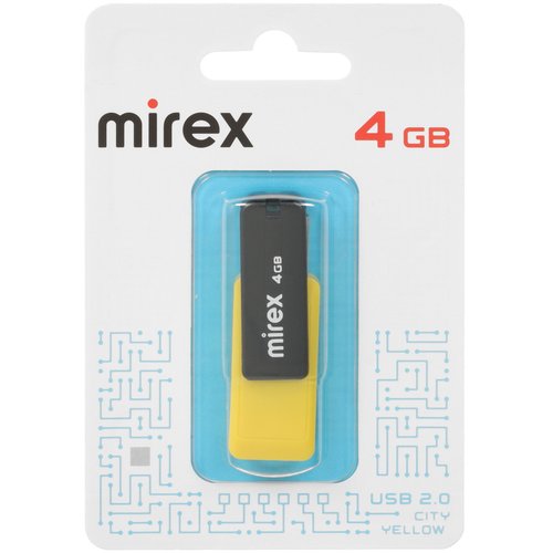 Память USB Flash 4 ГБ Mirex CITY BLUE [13600-FMUCYL04]