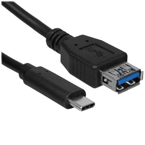 Кабель DEXP USB Type-C - USB Type-A черный 2 м
