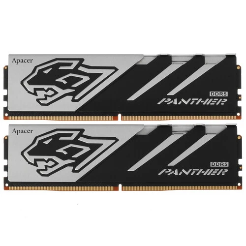 Оперативная память Apacer Panther, DDR5, 32GB (2x16GB), 5200 MHz, CL40, с радиатором