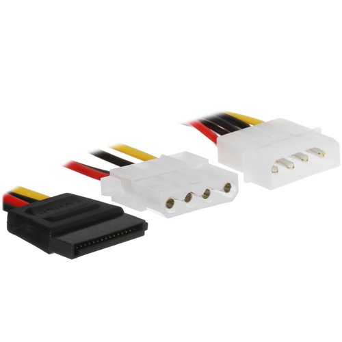 Переходник для питания Aceline Molex - Molex + SATA
