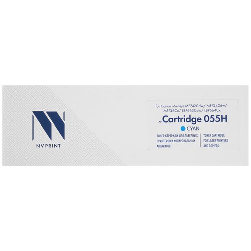 Тонер-картридж лазерный NV-Print NV-055H голубой, с чипом