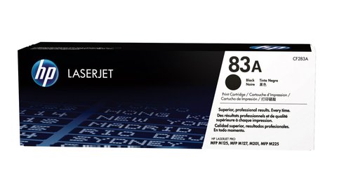 Картридж HP 83A (CF283AD), Black, для HP LJ Pro M127fw/M127fn/M201dw/M201n (1500 стр.)