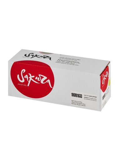 Картридж лазерный SAKURA SA106R01633 желтый, с чипом