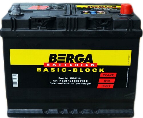 Купить Автомобильный аккумулятор BERGA EN550 в интернет-магазине DNS ...