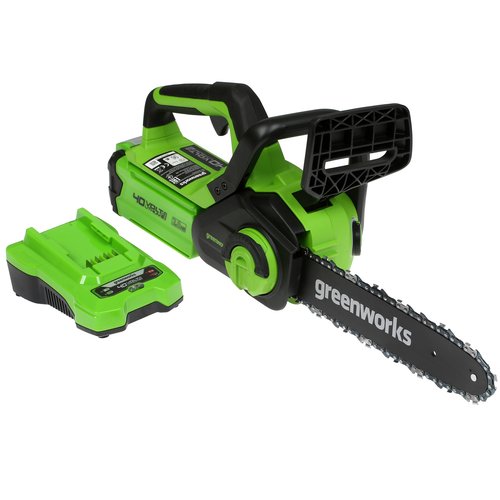 Аккумуляторная цепная пила GreenWorks G40CS30IIK2  шина - 30 см (12")