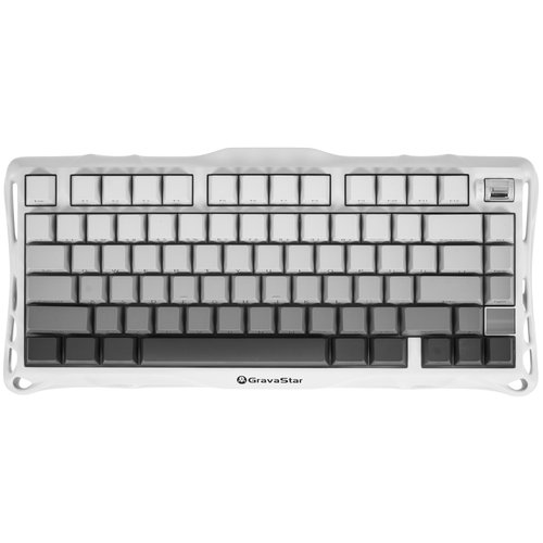 Клавиатура  проводная + беспроводная GravaStar Mercury K1 Gradient White цвет белый