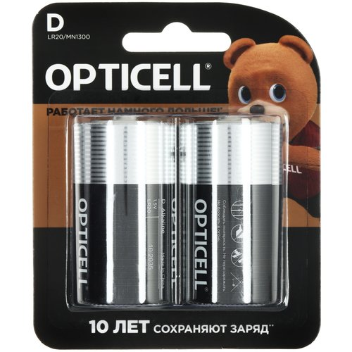 Батарейка Opticell Basic D (LR20/R20/ER34615)
