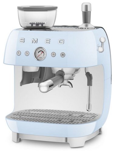 Кофеварка рожковая Smeg EGF03PBEU голубой