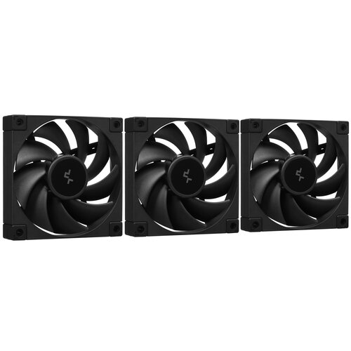 Комплект вентиляторов DEEPCOOL FD12 [R-FD12-BKNPN3-G] черный
