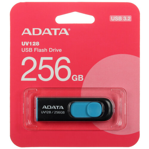 Память USB Flash 256 ГБ ADATA UV128 [AUV128-256G-RBE]