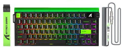 Клавиатура  проводная Attack Shark R85 HE Neon Green